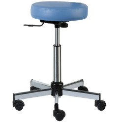 Tabouret chromé sur roulettes Carina 40