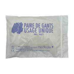 Paire de gants en vinyle jetables