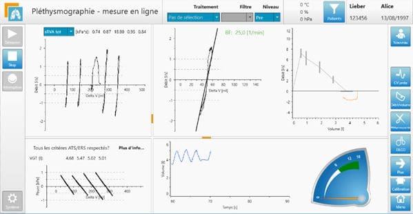 logiciel plethysmographie LFX ganshorn