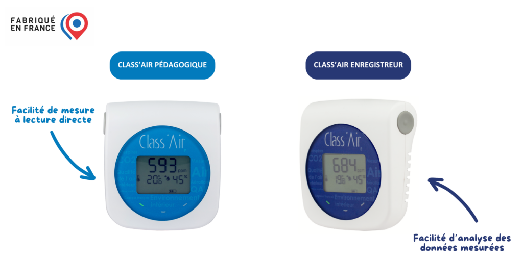 Analyseurs Class'Air Pédagogique et Enregistreur