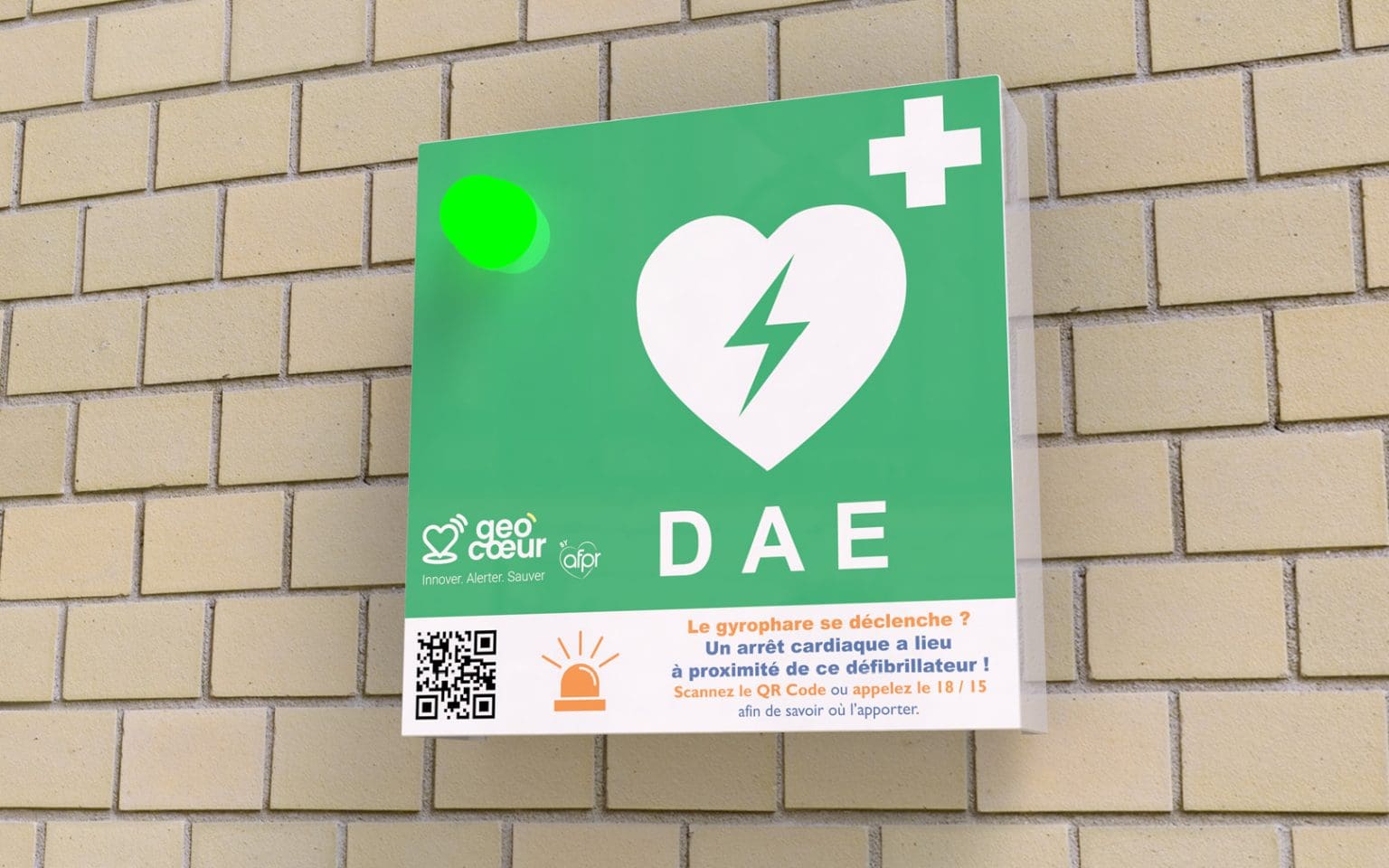 Geocoeur DAE defibrillateur