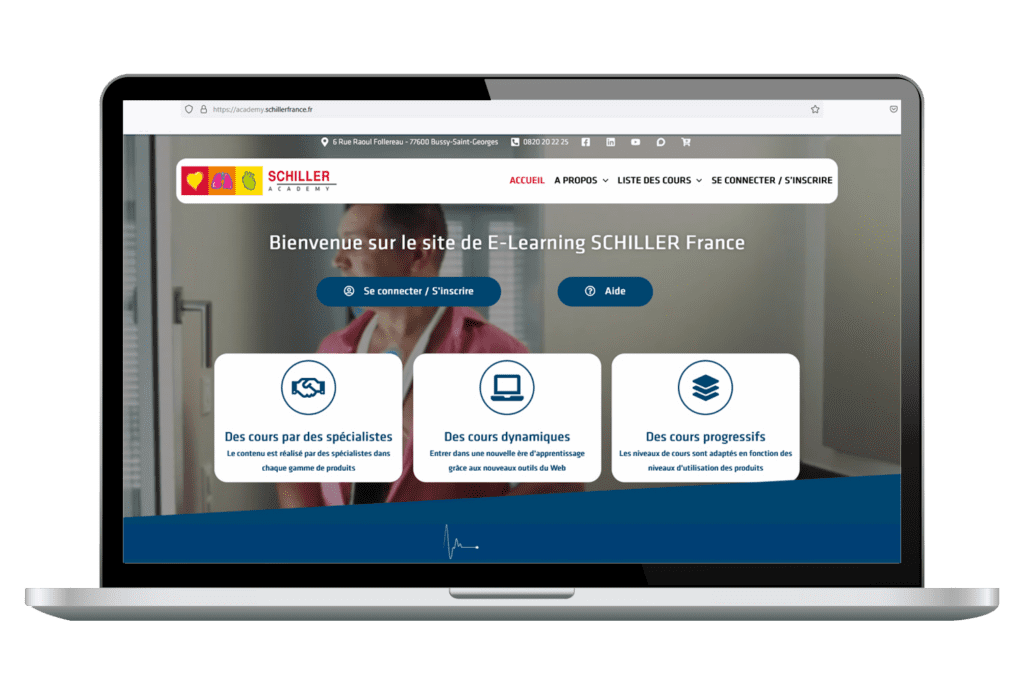 Plateforme de formation SCHILLER Academy